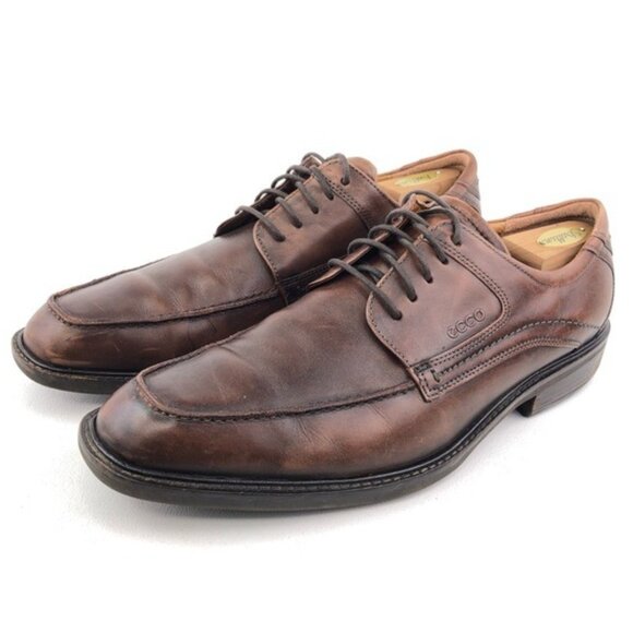 Ecco Brown Leather Moc Toe Oxfords EUR 47 main image 7